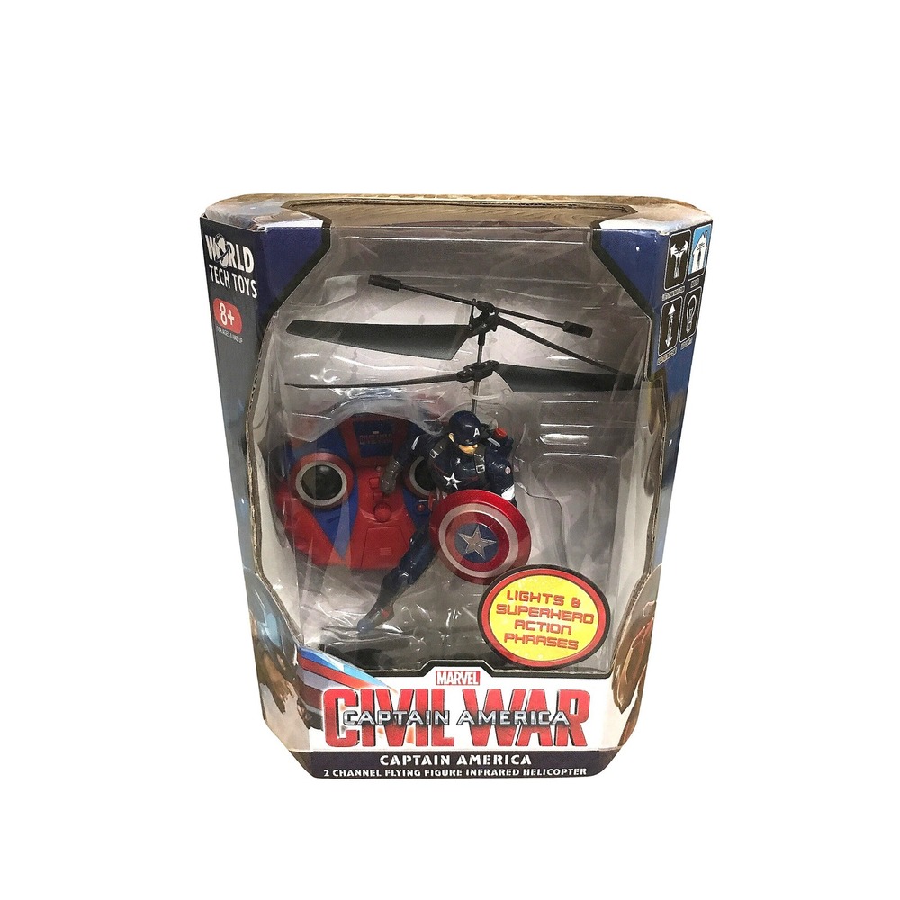 Marvel Captain America Civil War RC Flying Figure Helicopter World Tech Toys